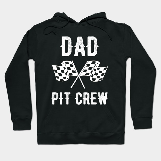 Dad Pit Crew Racing Party Costume Hoodie by OriginalGiftsIdeas